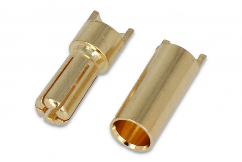 SLS 1 pair gold contact 5mm slotted